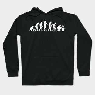 Evolution Of Man To Computer Gamer Hoodie